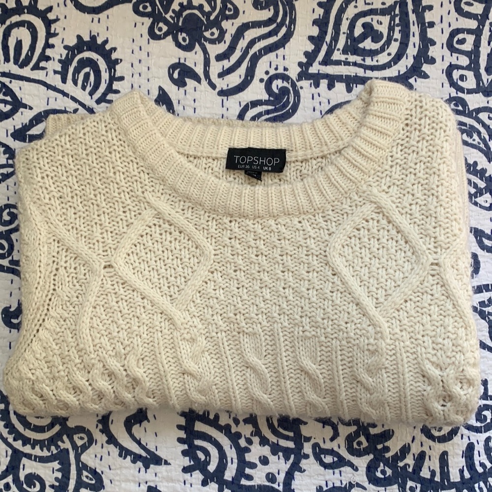 TOPSHOP white/crème sweater